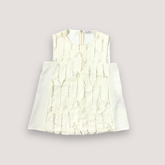 Versace See-through Lace Sleeveless Blouse