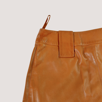Vintage Chanel Brown Leather Pants