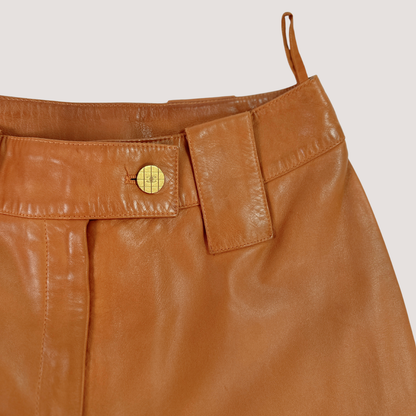 Vintage Chanel Brown Leather Pants