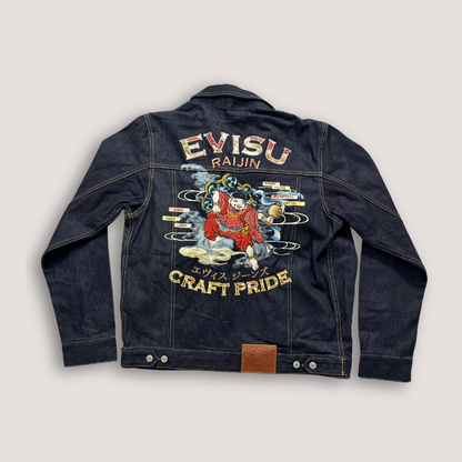 Evisu Raijin Embroidered Denim Jacket