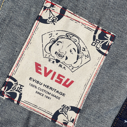 Evisu Raijin Embroidered Denim Jacket