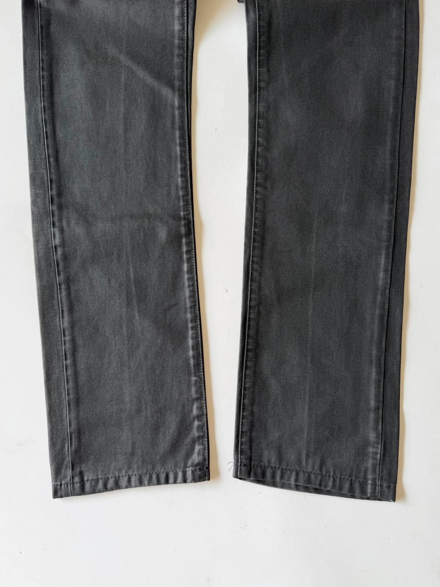 Dior Homme by Hedi Slimane Black Coated Waxed Skinny Jeans