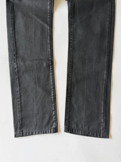 Dior Homme by Hedi Slimane Black Coated Waxed Skinny Jeans