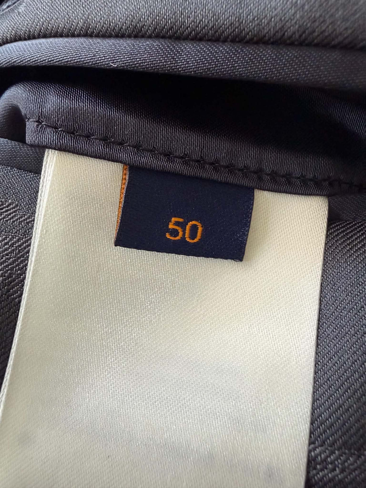 Louis Vuitton Pont Neuf Jacquard Script Gray Suit