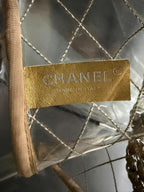 Chanel 1991 VIntage Timeless Naked Clear Transparent Tote