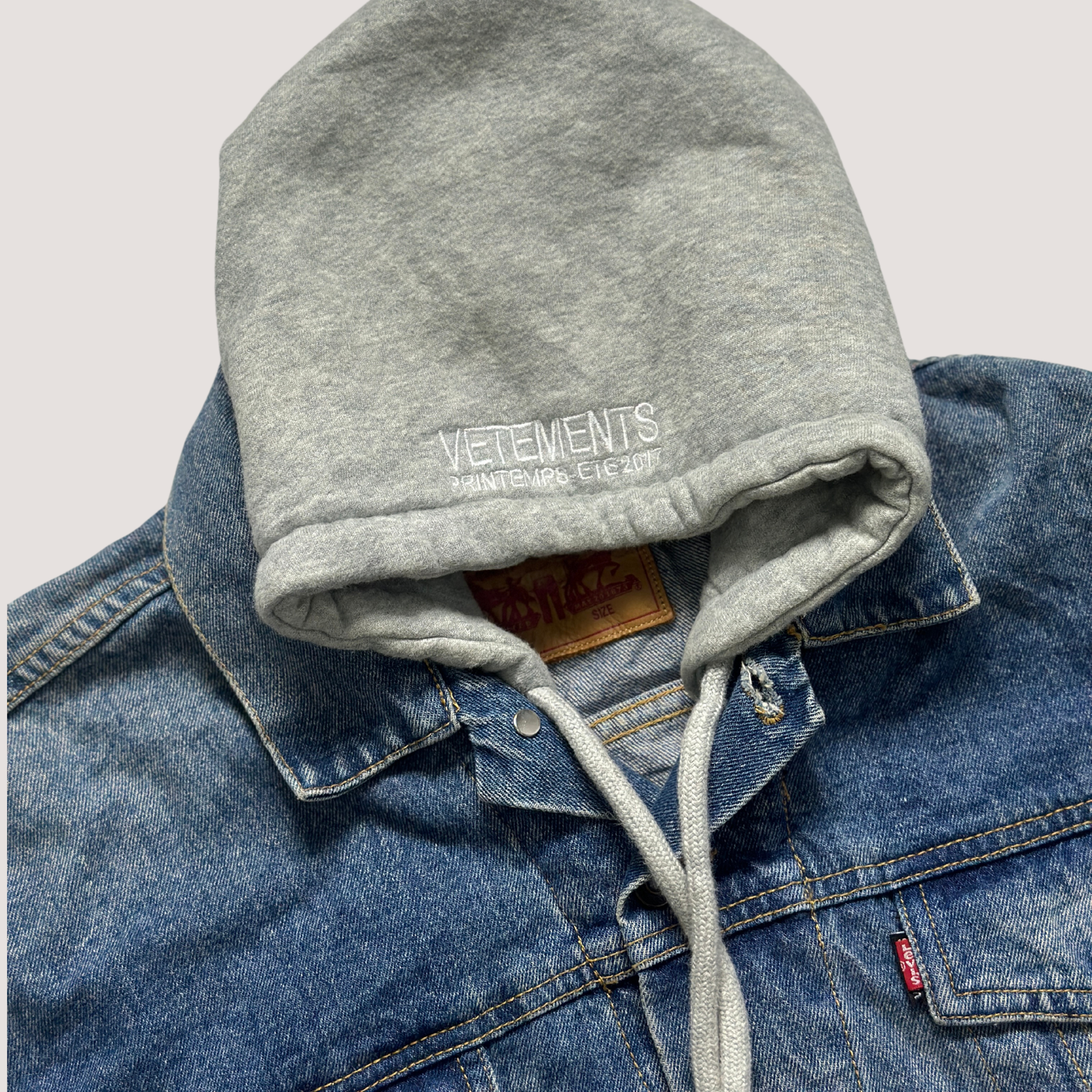 Vetements X Levis Denim Hooded Jacket