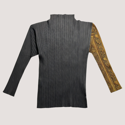 Rare 1997 Issey Miyake Guest Artist Series No.1 Yasumasa Morimura Pleated Longsleeves Top