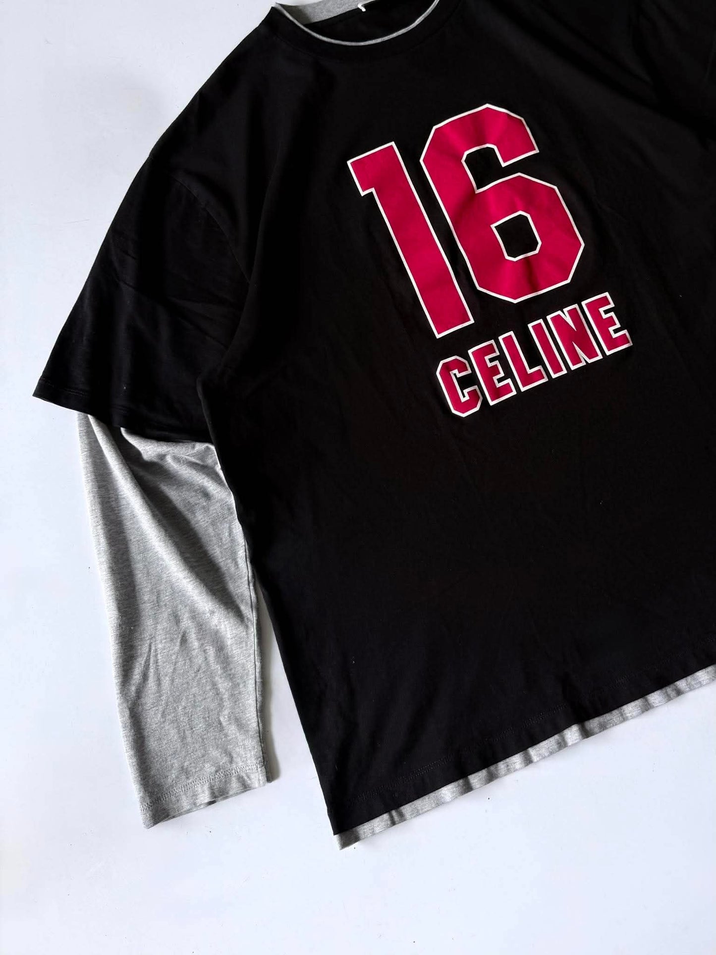 Celine S/S23 16 Layered Varsity Jersey T-Shirt