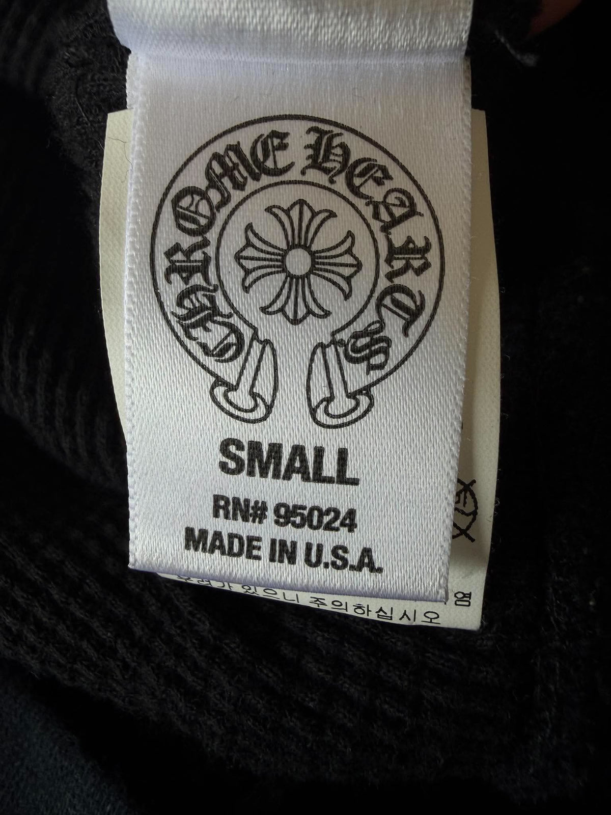 Vintage Chrome Hearts x Big Bang Leather Cross Patch Hoodie