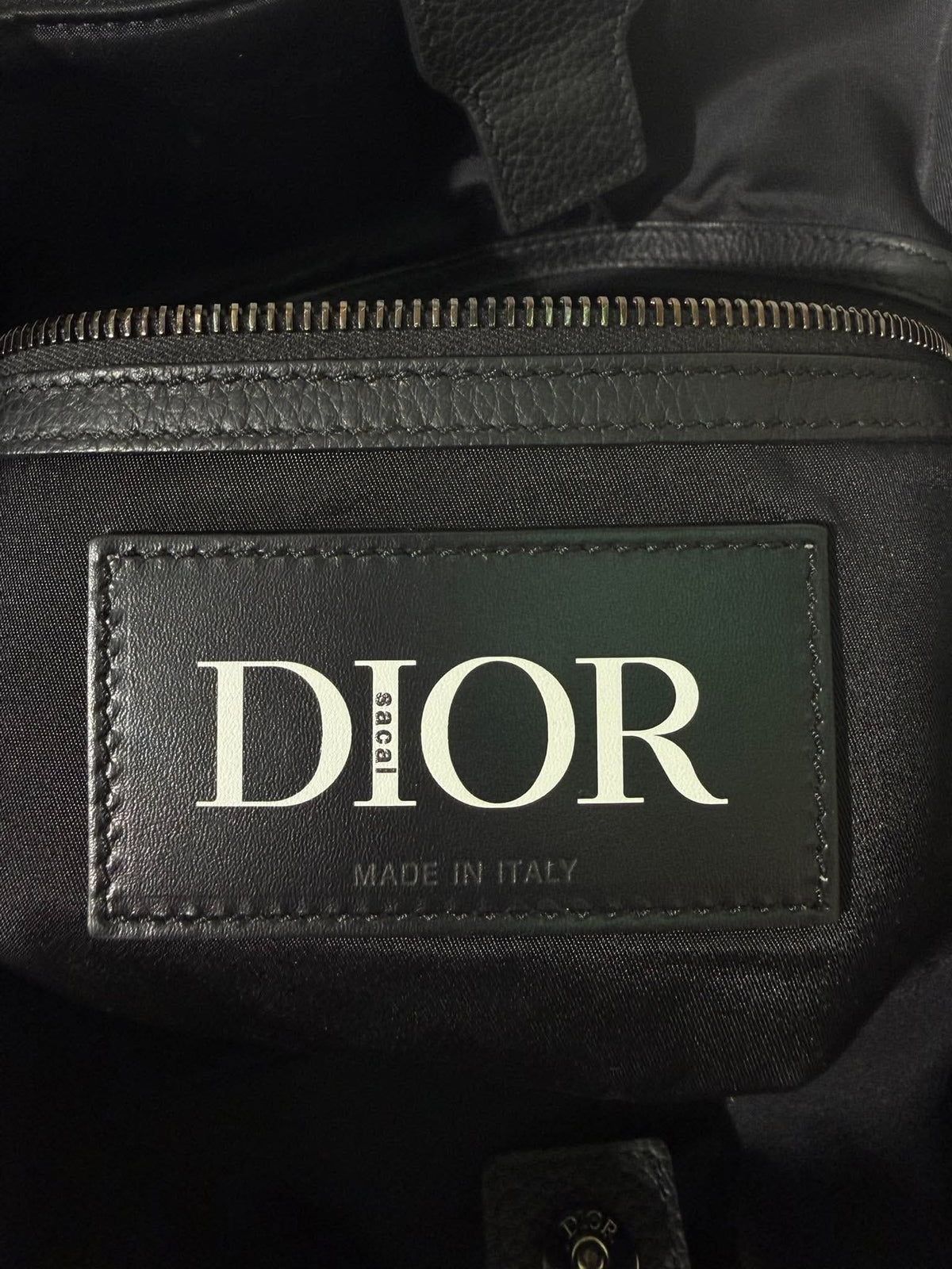 Dior x Sacai by Kim Jones Nylon Saddle Tote Bag