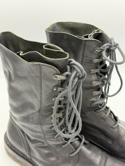 Ann Demeulemeester Bozo Nero Combat Boots