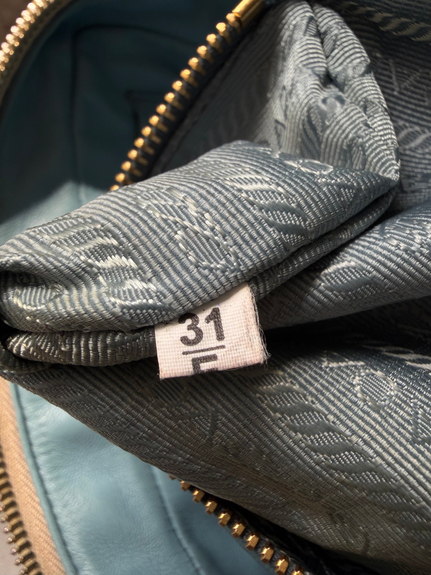 Prada x James Jean Glace Calf Rabbit Print Bauletto Opaline