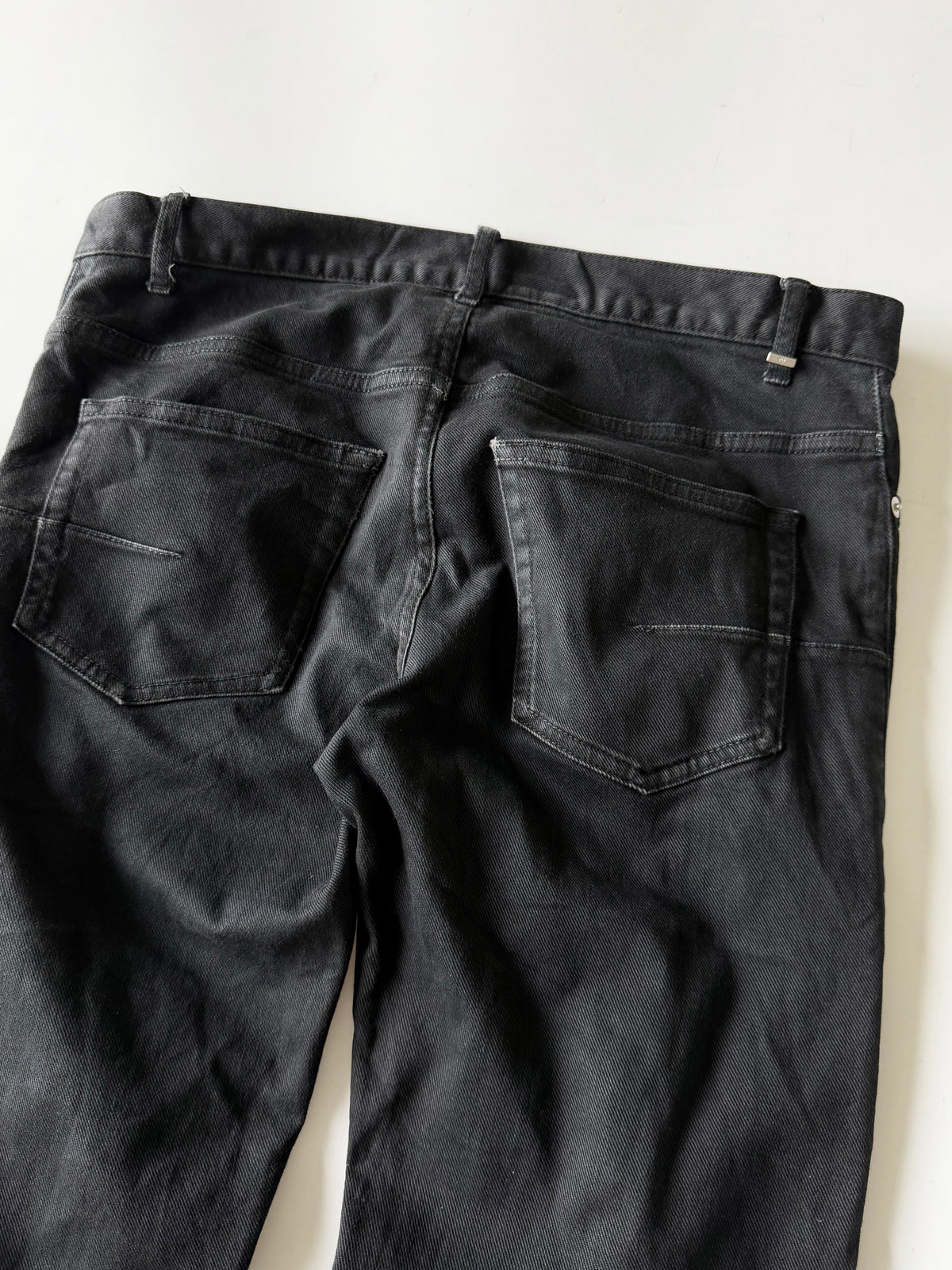 Dior Homme Autumn 2014 Crash Distressed Black Denim