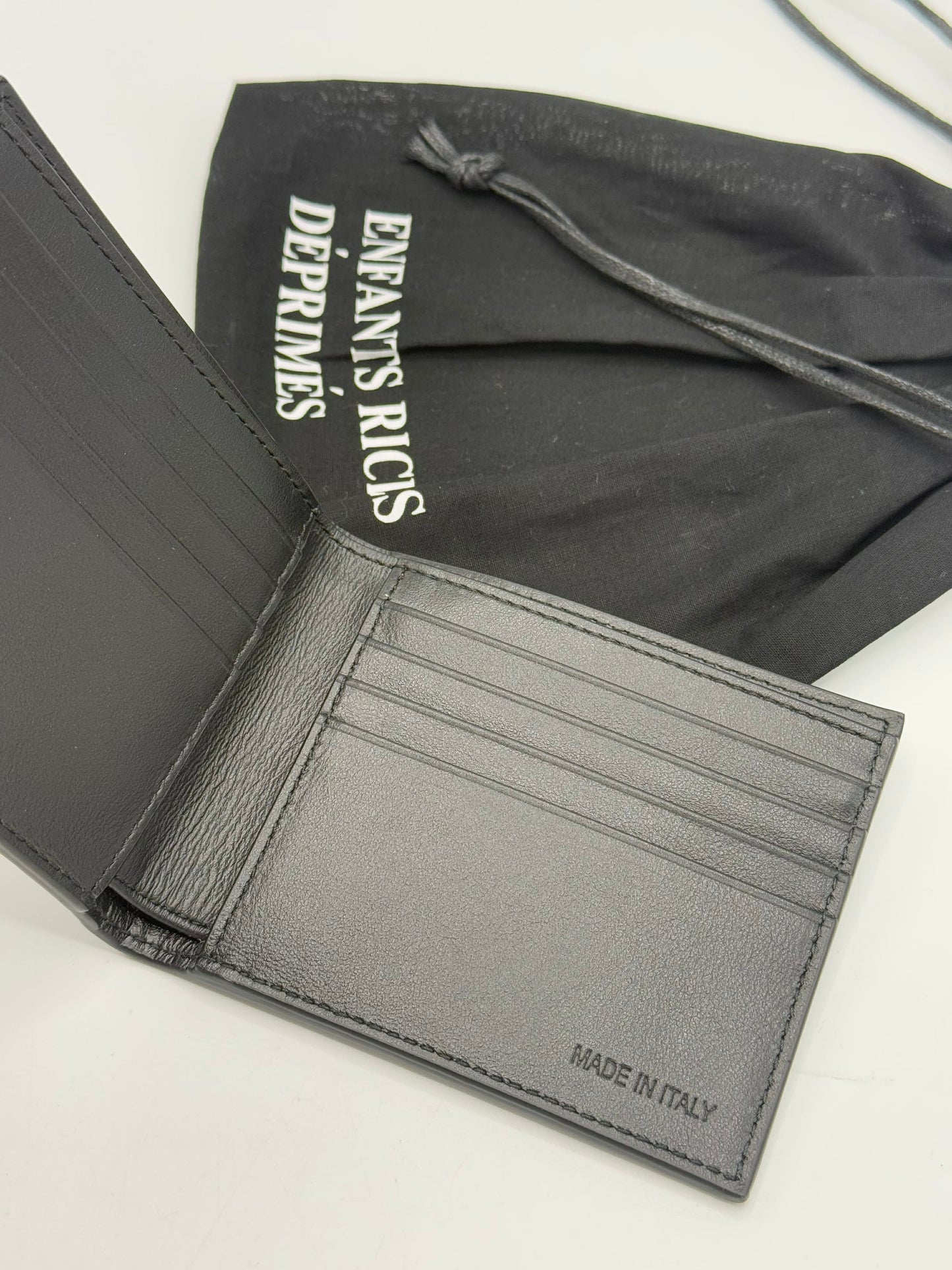 Enfants Riches Déprimés Iron Cross Crocodile Leather Wallet