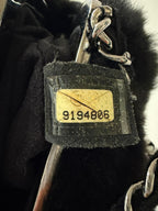 Chanel by Karl Lagerfeld Black Fur Frame Chain Bag