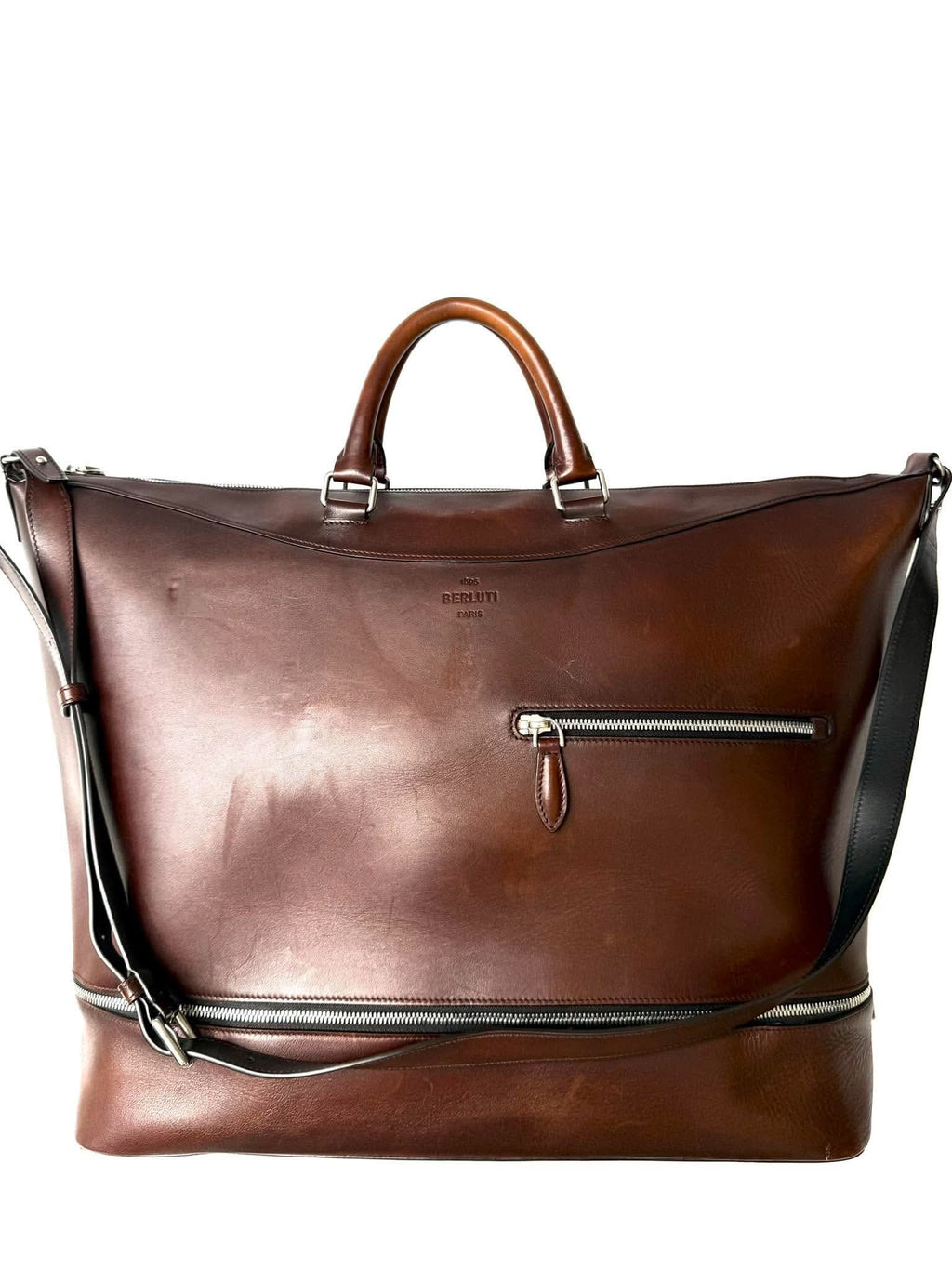 Berluti Venezia Leather Holdall Bag