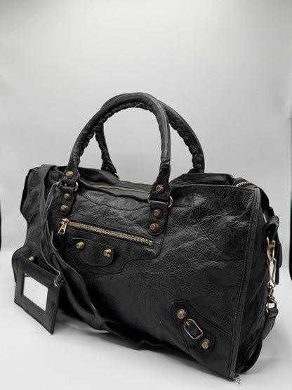 2000’s Balenciaga Black Giant 12 Rose Gold Work Bag