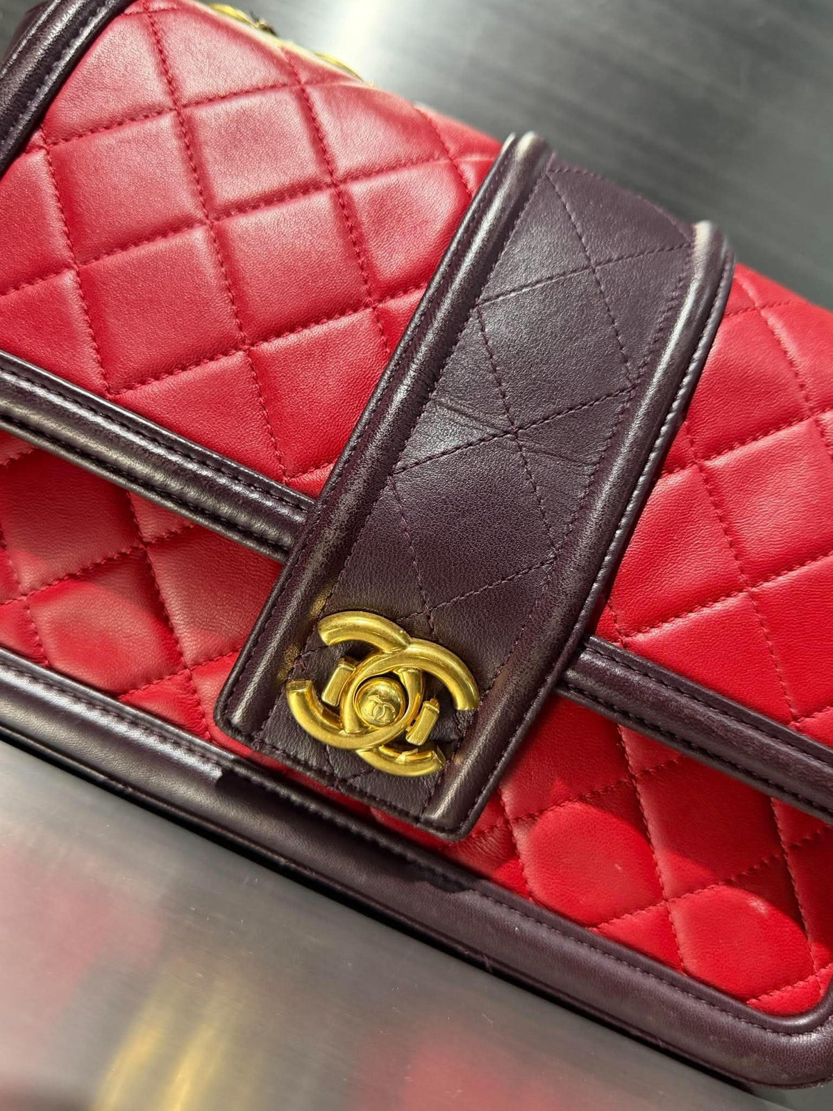 Chanel by Karl Lagerfeld S/S2015 Red Elegant CC Flap Bag