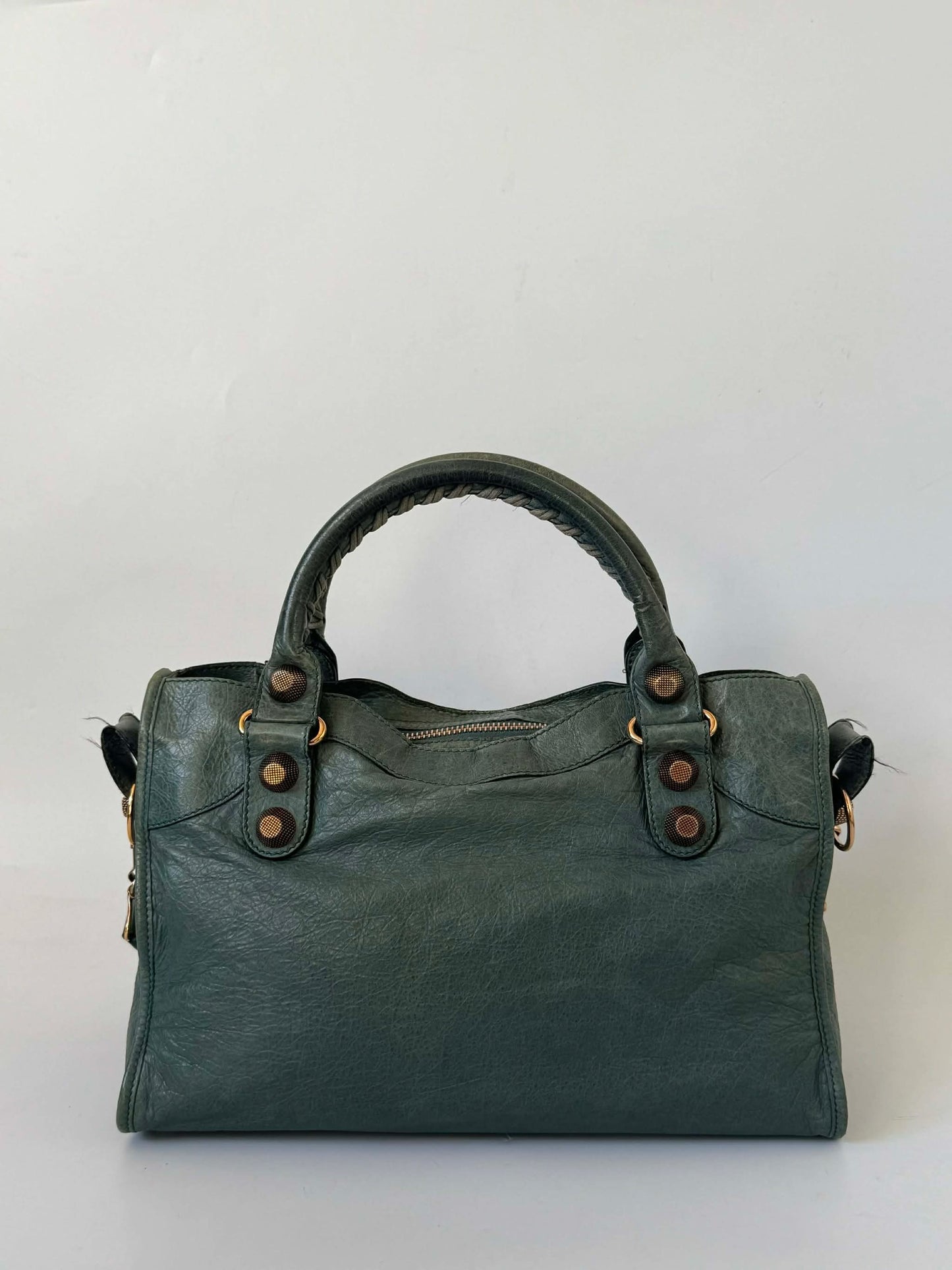 2000's Balenciaga Dark Green Giant 21 City Bag