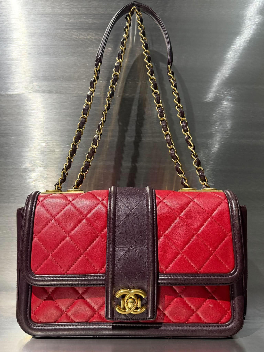 Chanel by Karl Lagerfeld S/S2015 Red Elegant CC Flap Bag