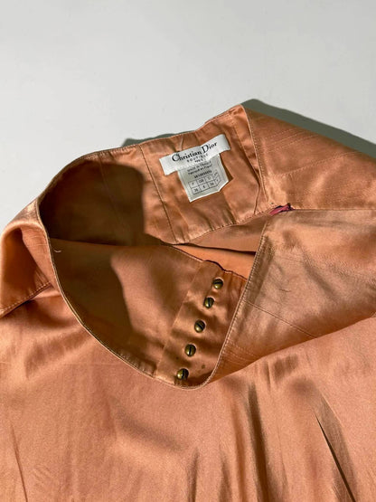 Vintage Christian Dior Boutique Dusty Pink Slip Skirt