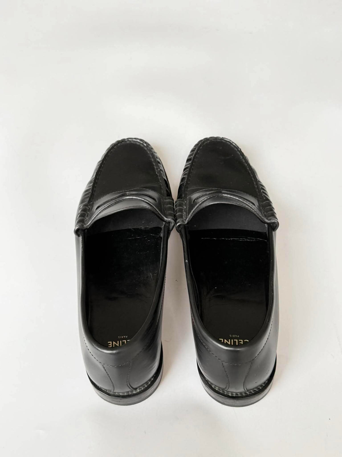 Celine by Hedi Slimane Luco Leather Penny Loafers