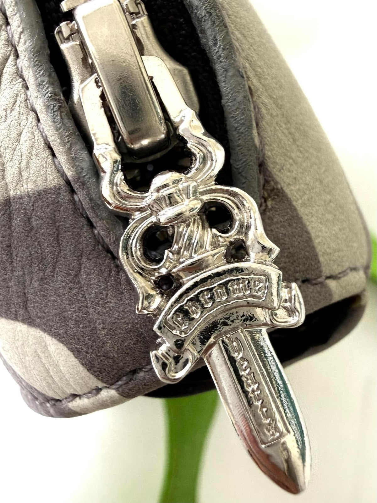 Chrome Hearts Plug CH Plus Camouflage Leather Shoulder Bag