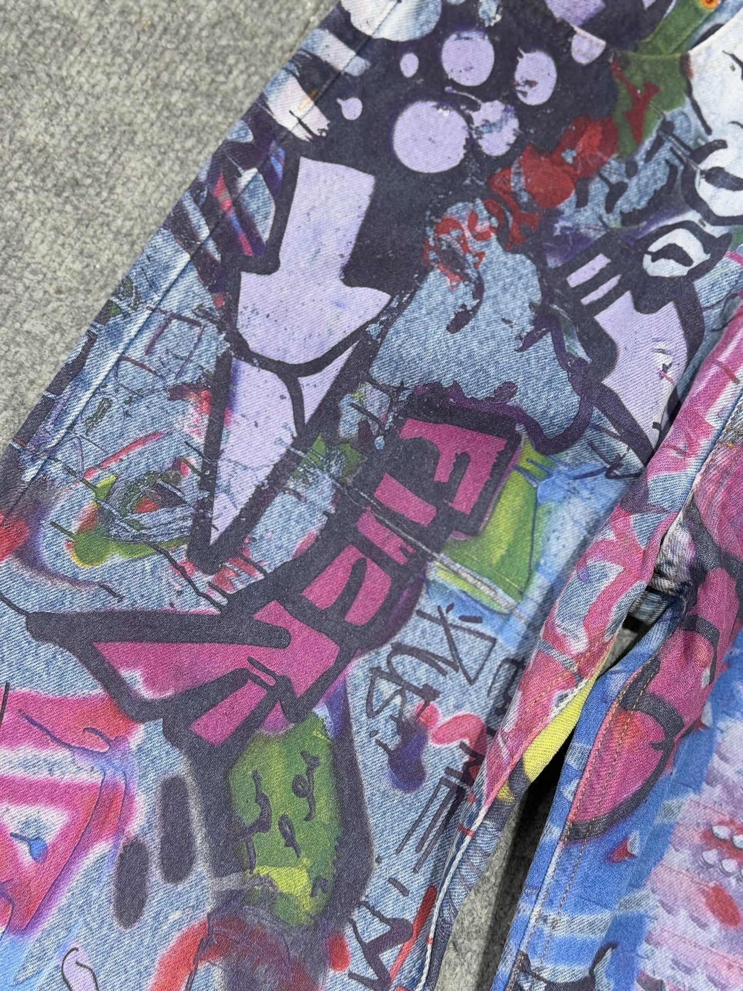 Vetements AW21 - Graffiti Art - Straight Cut Jeans