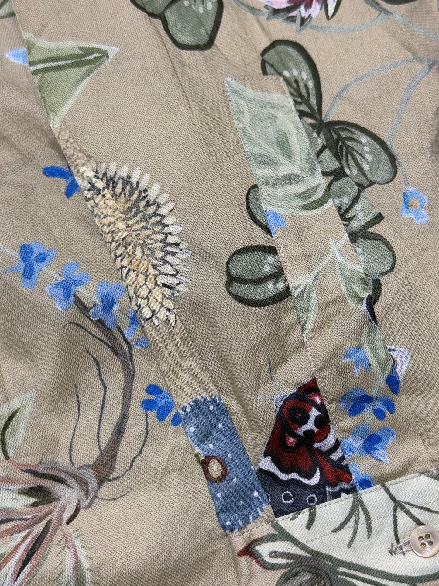 Gucci Beige Cotton Floral Print Duke