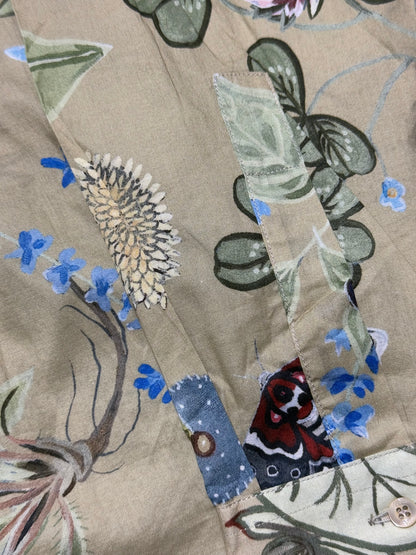 Gucci Beige Cotton Floral Print Duke
