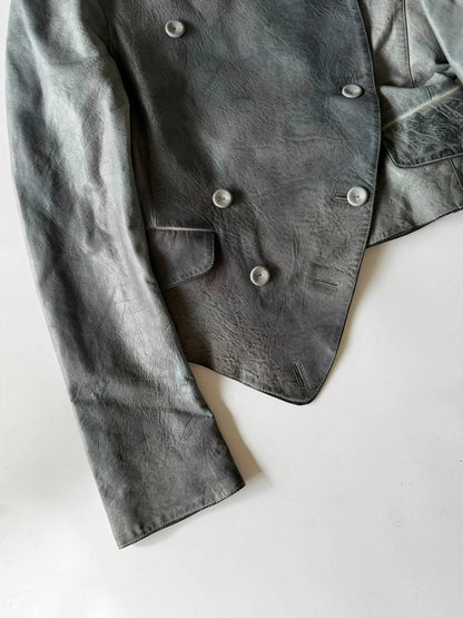 Vintage Alexander McQueen JOYCE Asymmetric Leather Jacket
