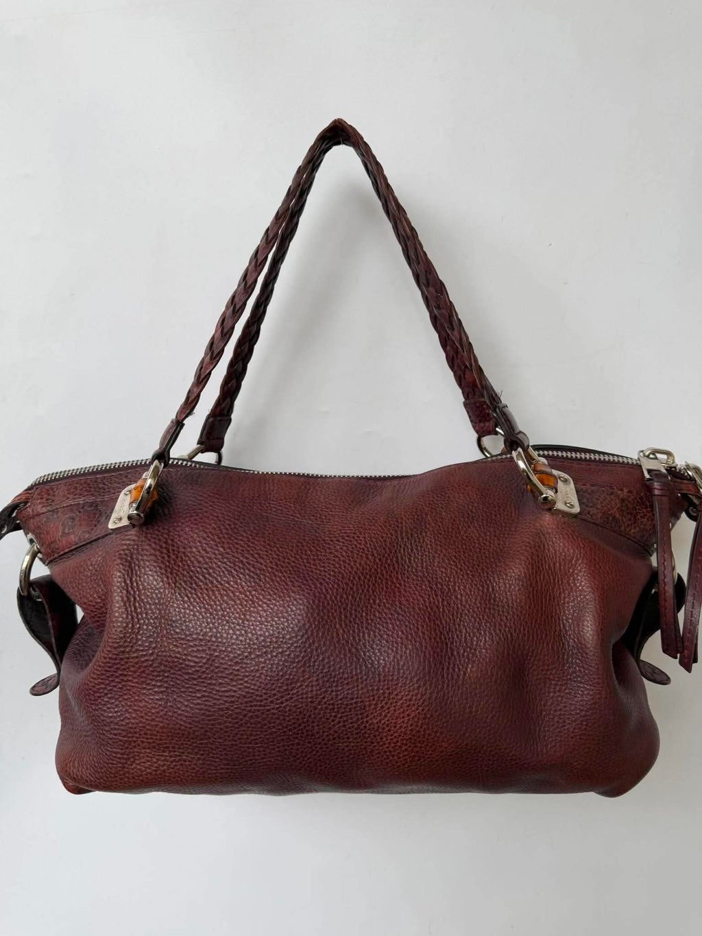 Gucci Bamboo Bar Shoulder Bag Leather Medium