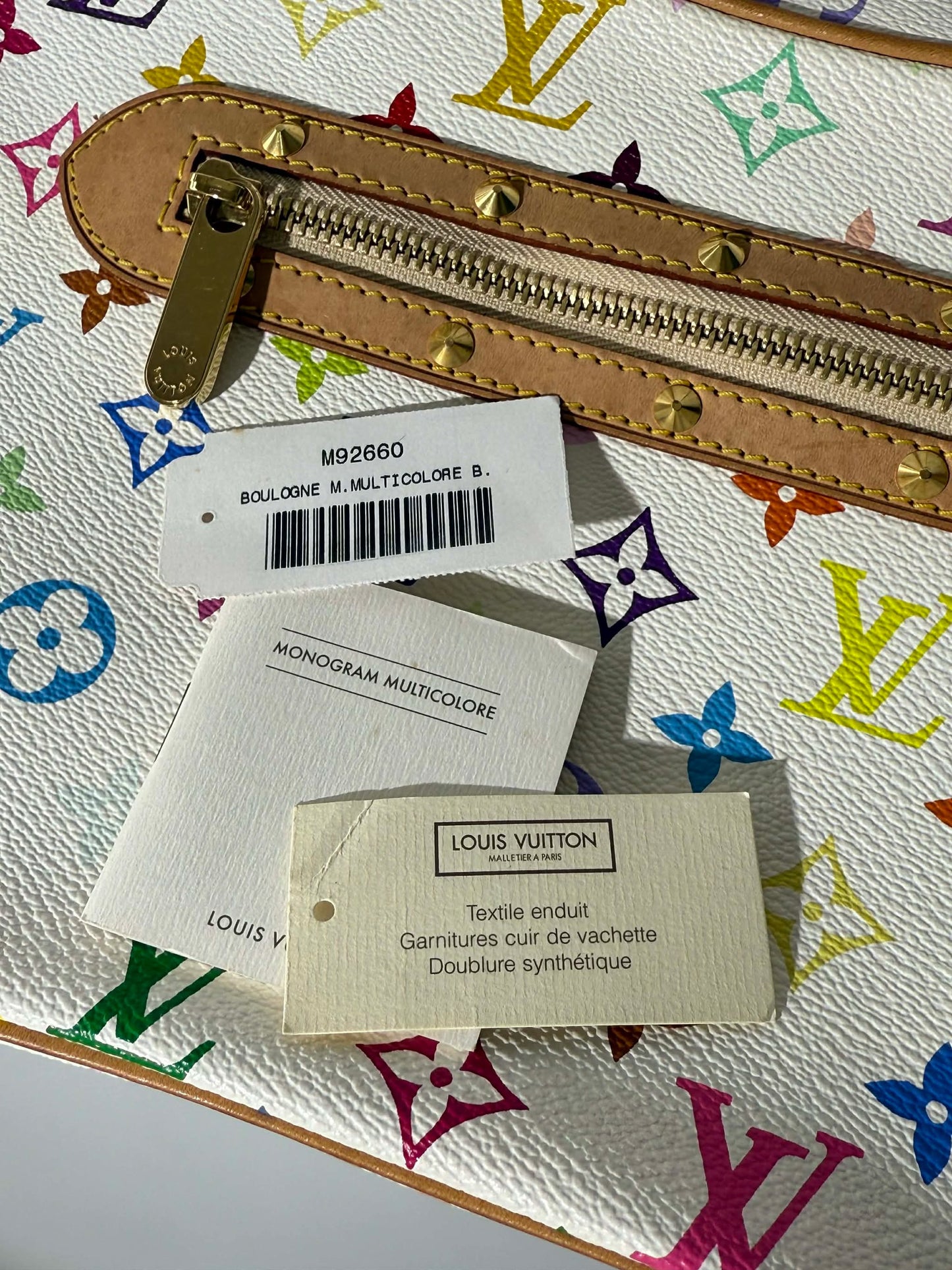 Louis Vuitton Murakami Monogram Multicolore Boulogne Bag