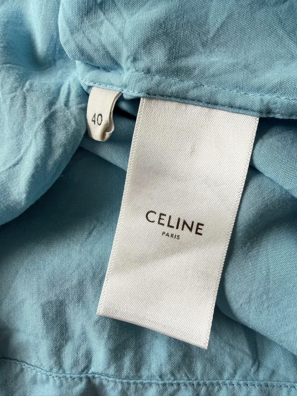 Celine Stitched Bowling Shirt