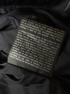 Gucci Men's Nylon-Switching Biker Leather Jacket