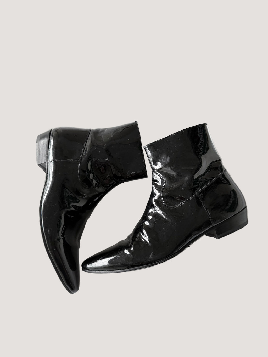 Saint Laurent F/W2006 Devon Patent Leather Boots