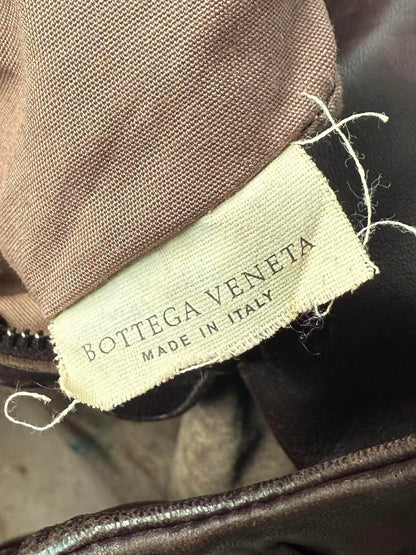 Bottega Veneta Ebano Woven Leather Campana Bag