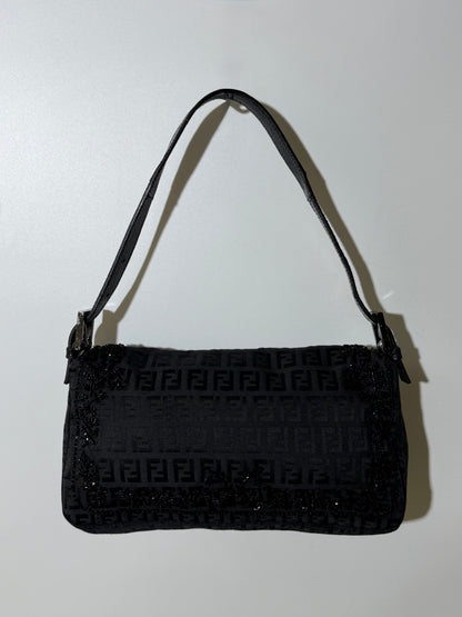 F/W1999 Fendi Zucca & Lizard Embossed Baguette Bag
