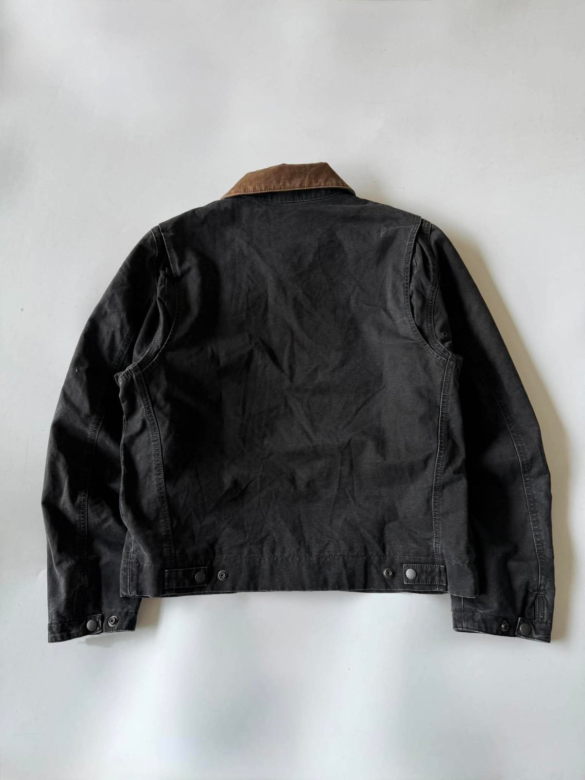 Saint Laurent Dull Black Corduroy Work Jacket