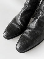 Saint Laurent by Hedi Slimane Crocodile Jodhpur Boots