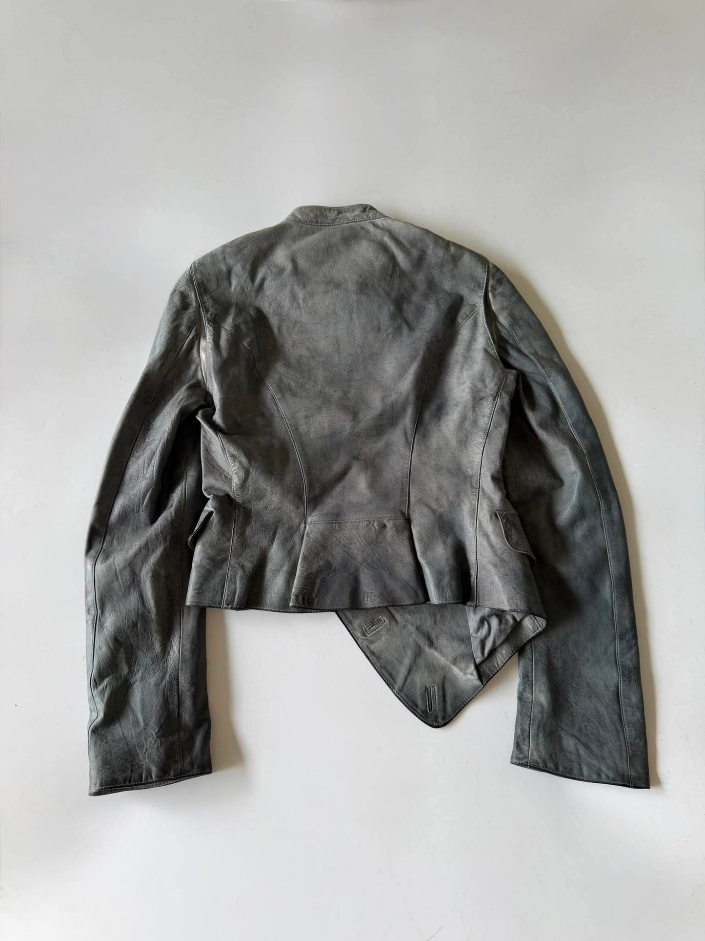 Vintage Alexander McQueen JOYCE Asymmetric Leather Jacket