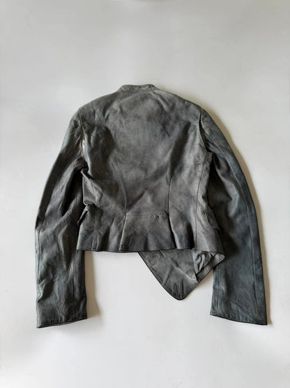Vintage Alexander McQueen JOYCE Asymmetric Leather Jacket