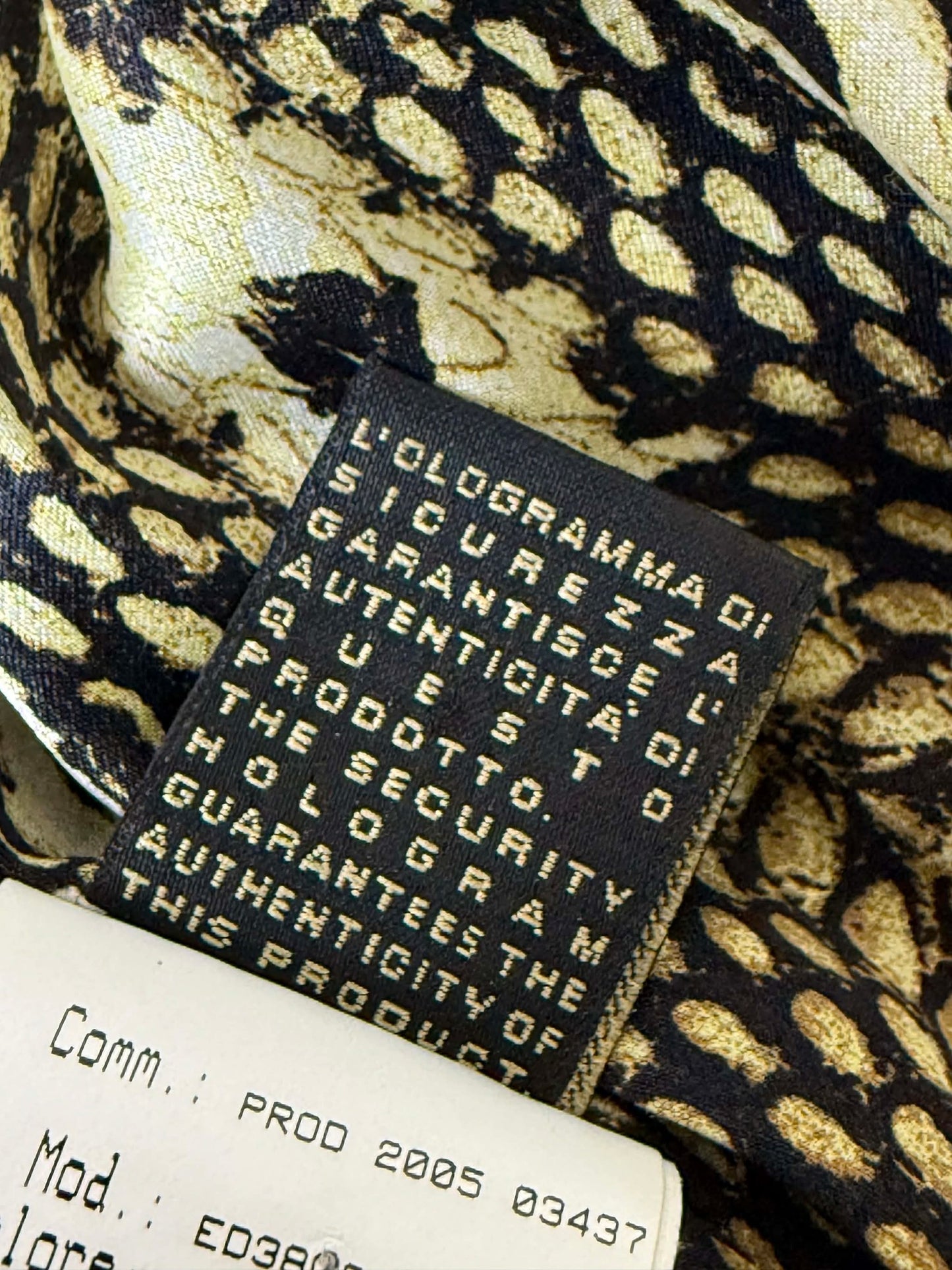 SS02 Roberto Cavalli Embellished Studded Python Leather Fur