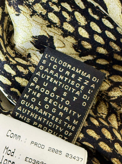 SS02 Roberto Cavalli Embellished Studded Python Leather Fur