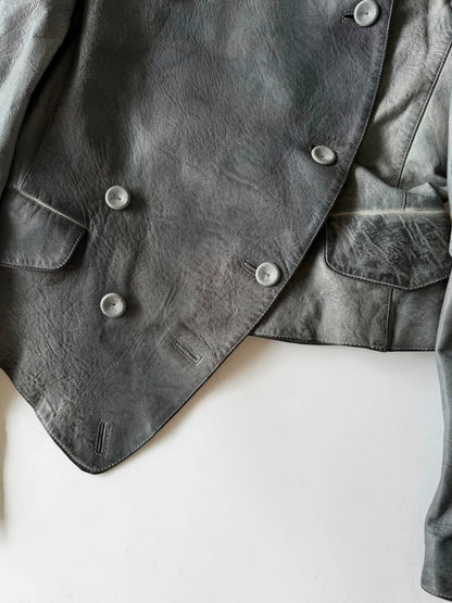 Vintage Alexander McQueen JOYCE Asymmetric Leather Jacket