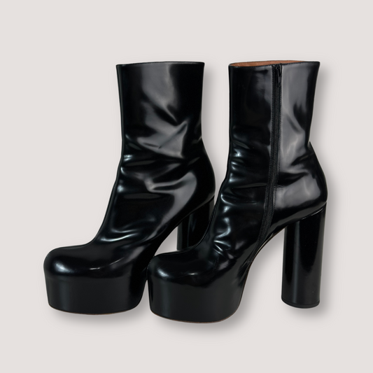 Vetements Leather Platfrom Boots