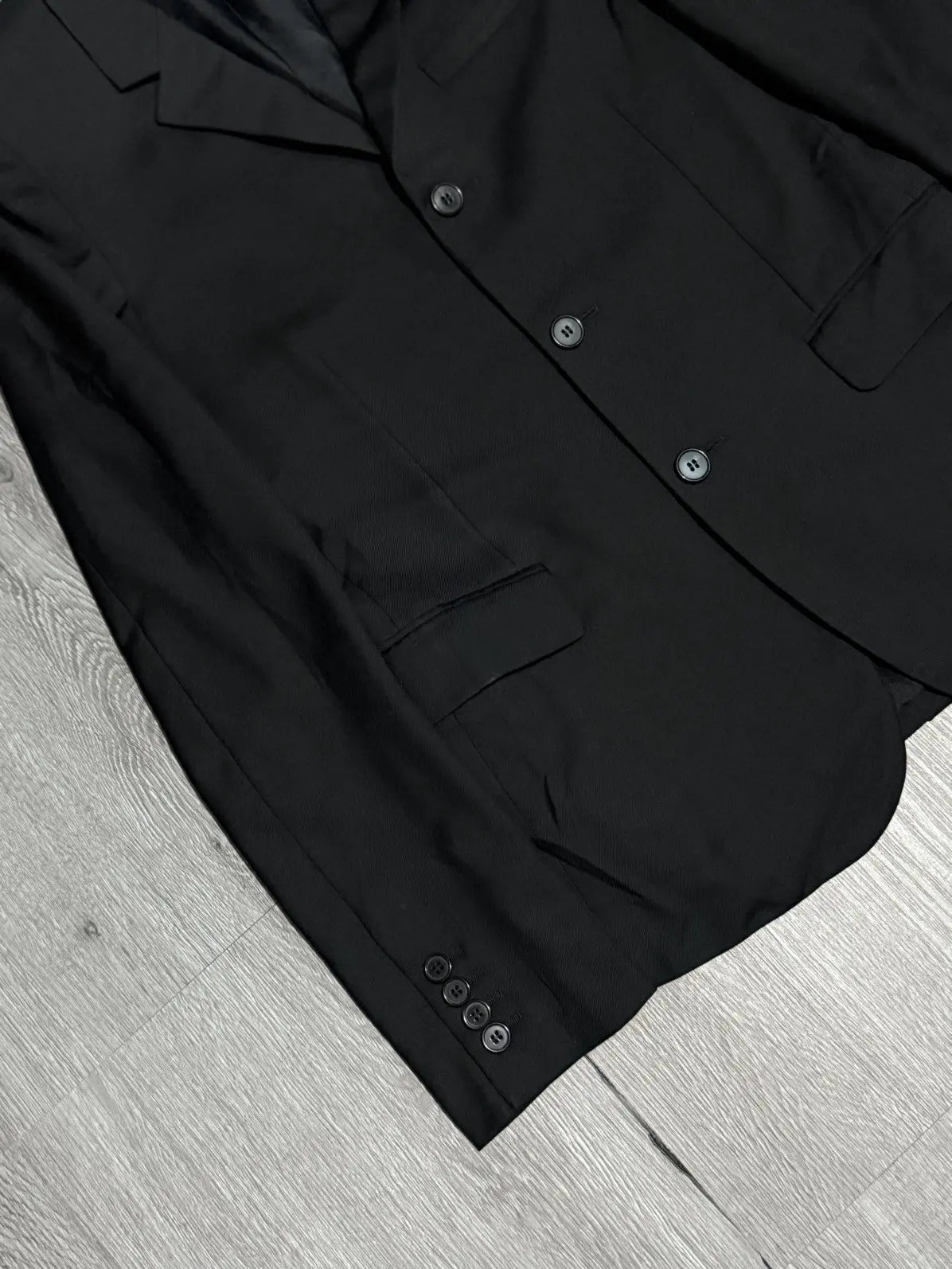 Saint Laurent Hedi Slimane SS14 3 Botton Black Suit
