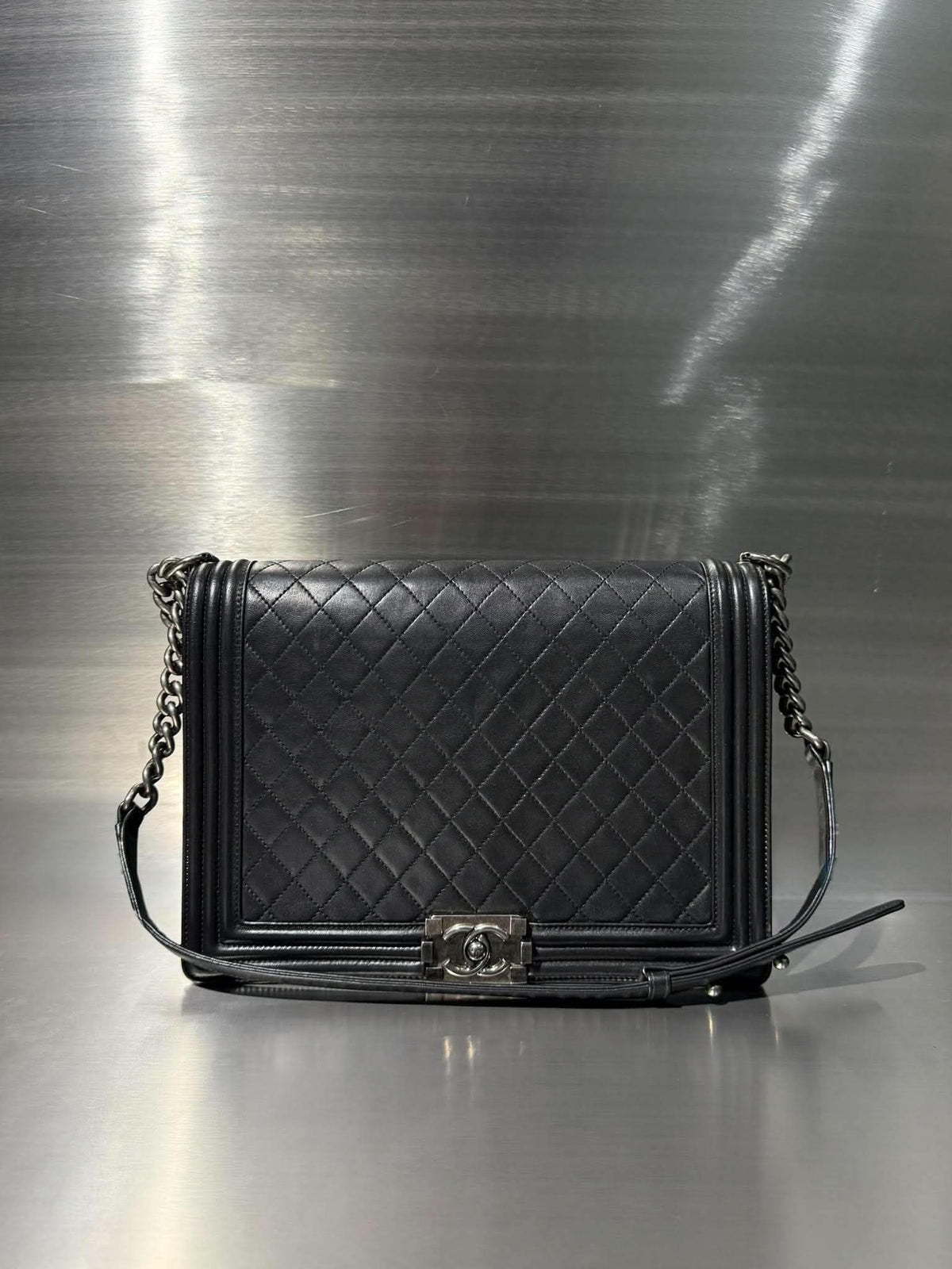 Chanel by Karl Lagerfeld Black Boy Bag