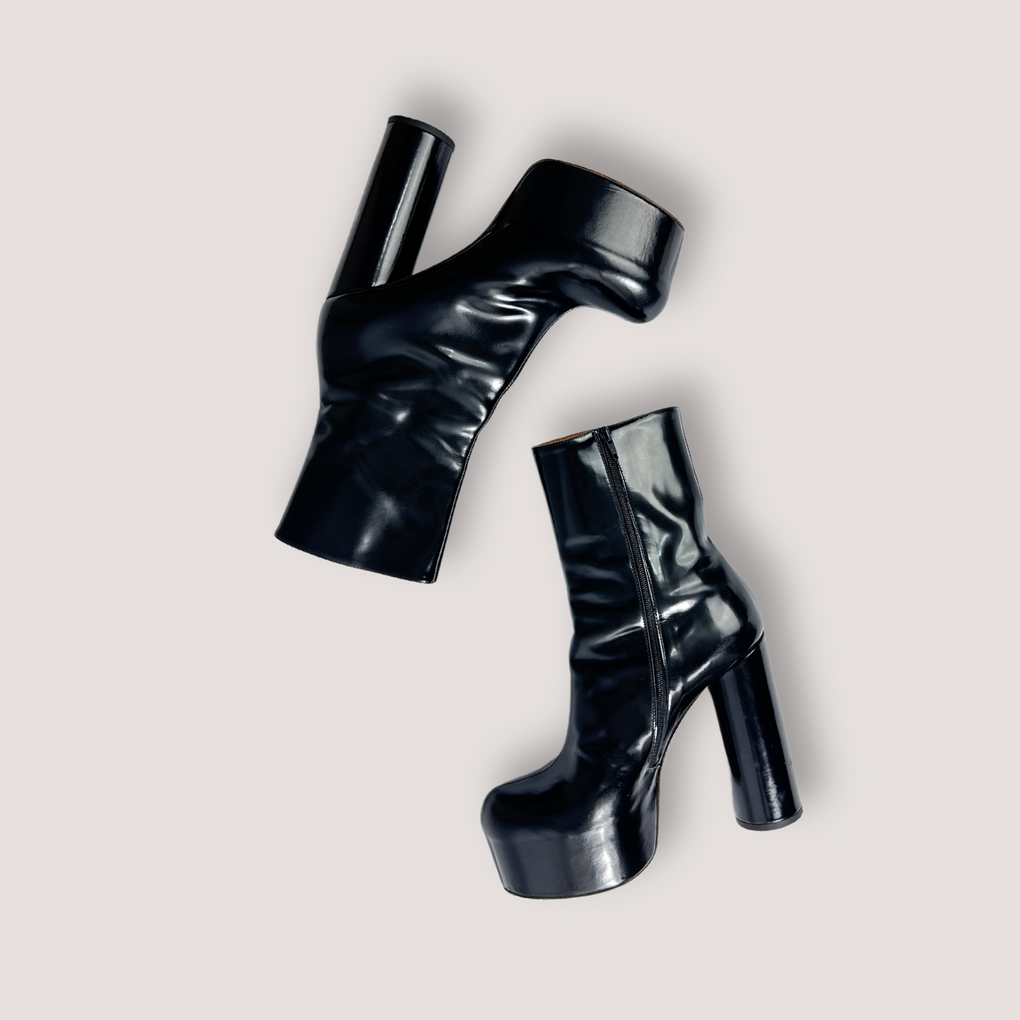 Vetements Leather Platfrom Boots