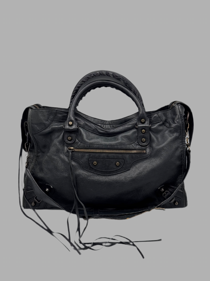 Balenciaga Lambskin Motorcycle City Bag